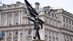 ‘All options’ considered for Banksy’s flag statue